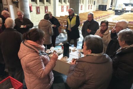 Koffie in de kerk van Neerglabbeek